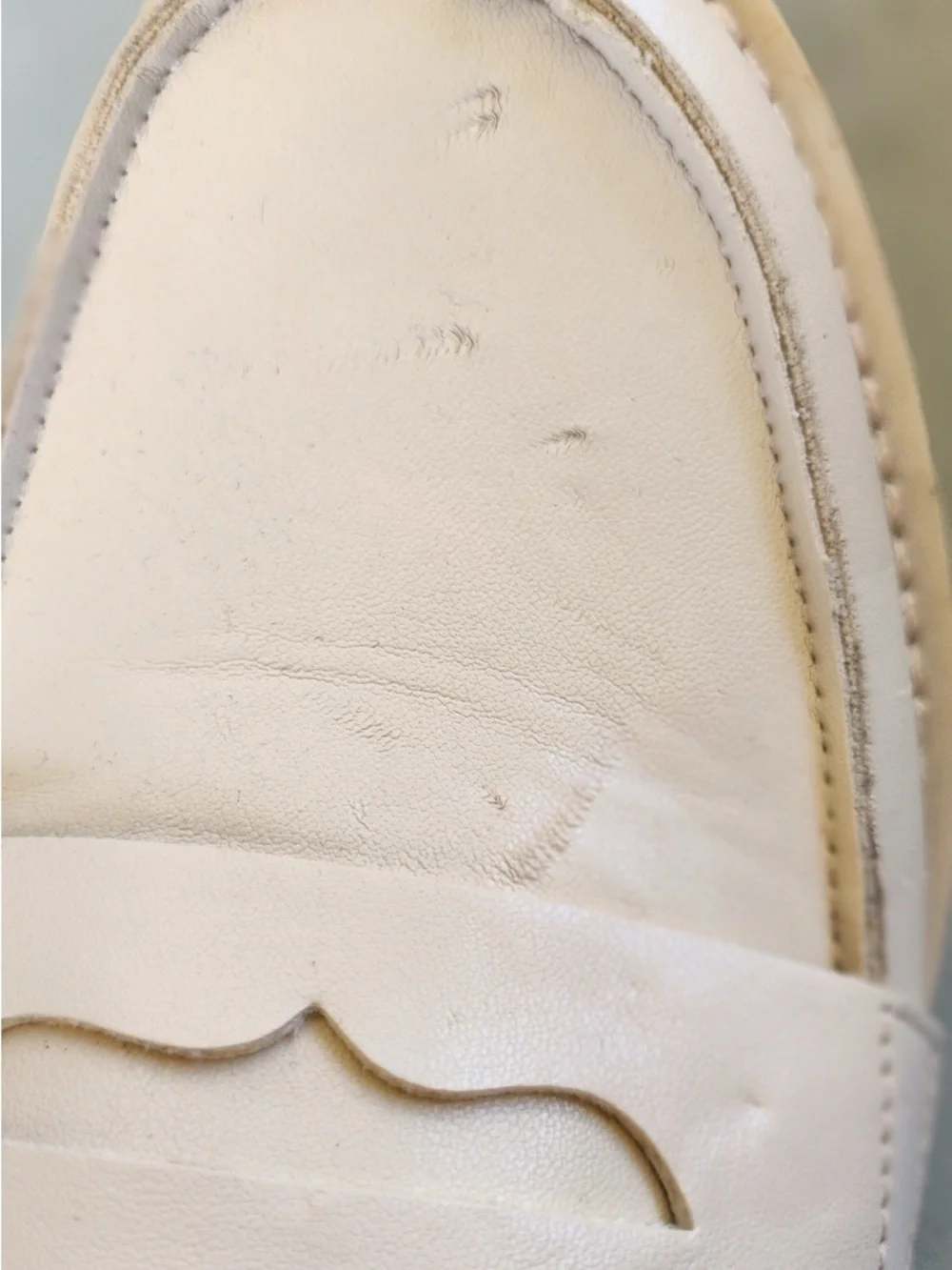 Madden Girl Cream Penny Loafers - Picture 9 of 9